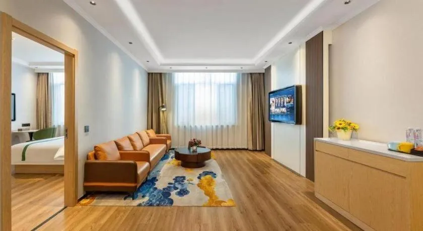 Bed in GreenTree Inn Hebei Langfang Bazhou Railway Station West Yingbin Road Express Hotel