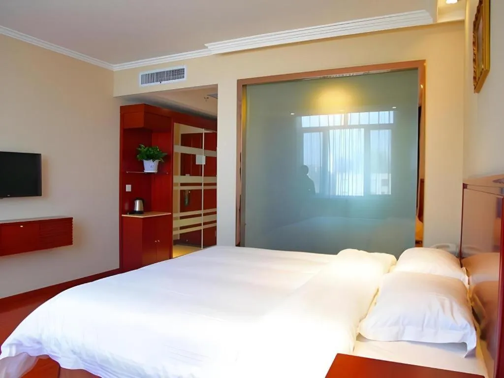 Bed in GreenTree Inn Hebei Langfang Bazhou Railway Station West Yingbin Road Express Hotel