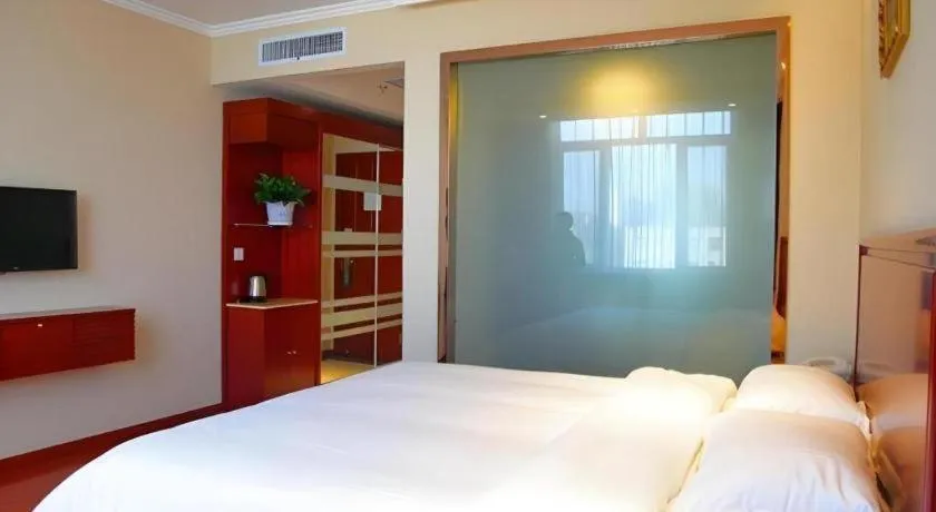 Bed in GreenTree Inn Hebei Langfang Bazhou Railway Station West Yingbin Road Express Hotel