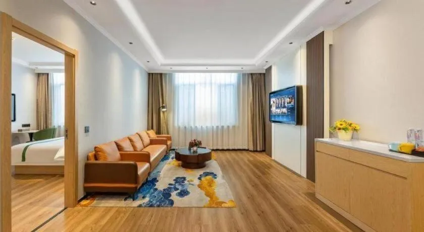 Bed in GreenTree Inn Hebei Langfang Bazhou Railway Station West Yingbin Road Express Hotel