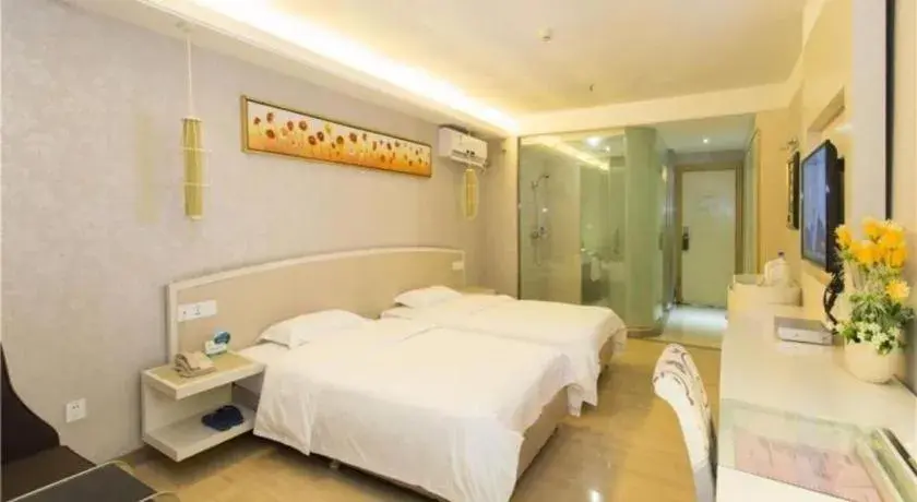 Bed in 7 Days Inn Guangzhou Zoo Huanghuagang Metro Station Bed in 7 Days Inn Guangzhou Zoo Huanghuagang Metro Station