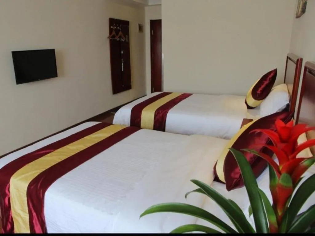 Bed in Greentree Inn Shanghai Middle Xinfu Road Huazhi Road Business Hotel