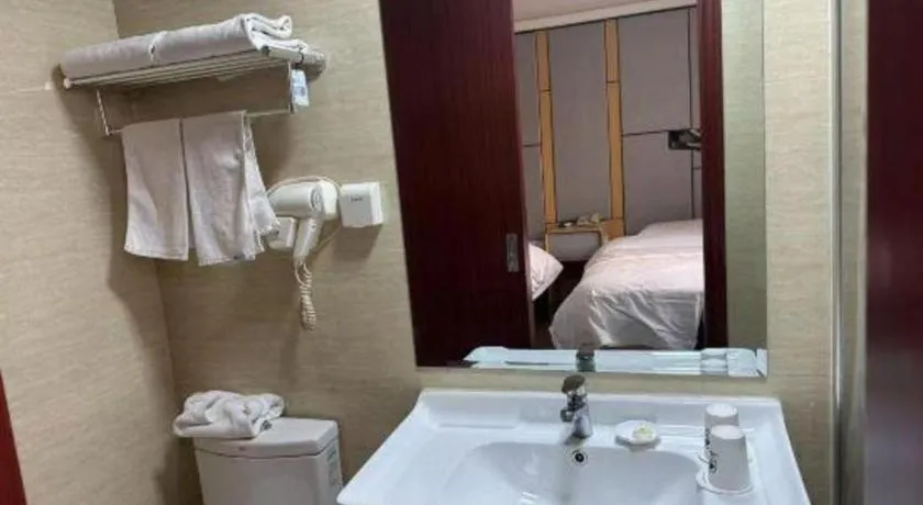 Bed in Greentree Inn Shanghai Middle Xinfu Road Huazhi Road Business Hotel