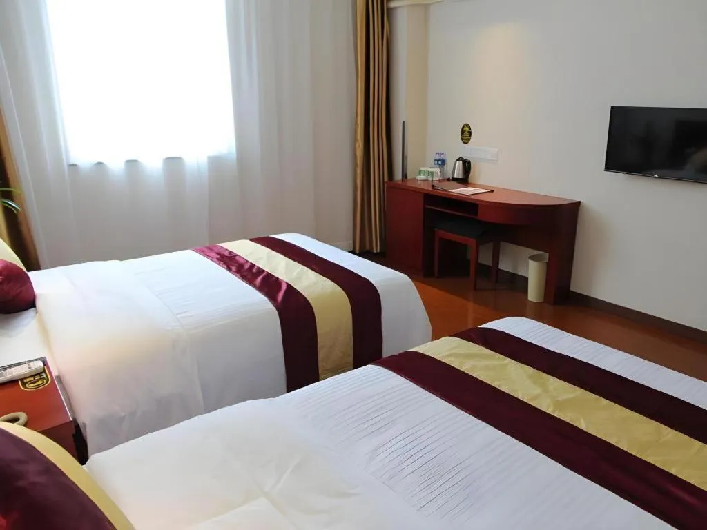 Bed in Greentree Inn Shanghai Middle Xinfu Road Huazhi Road Business Hotel
