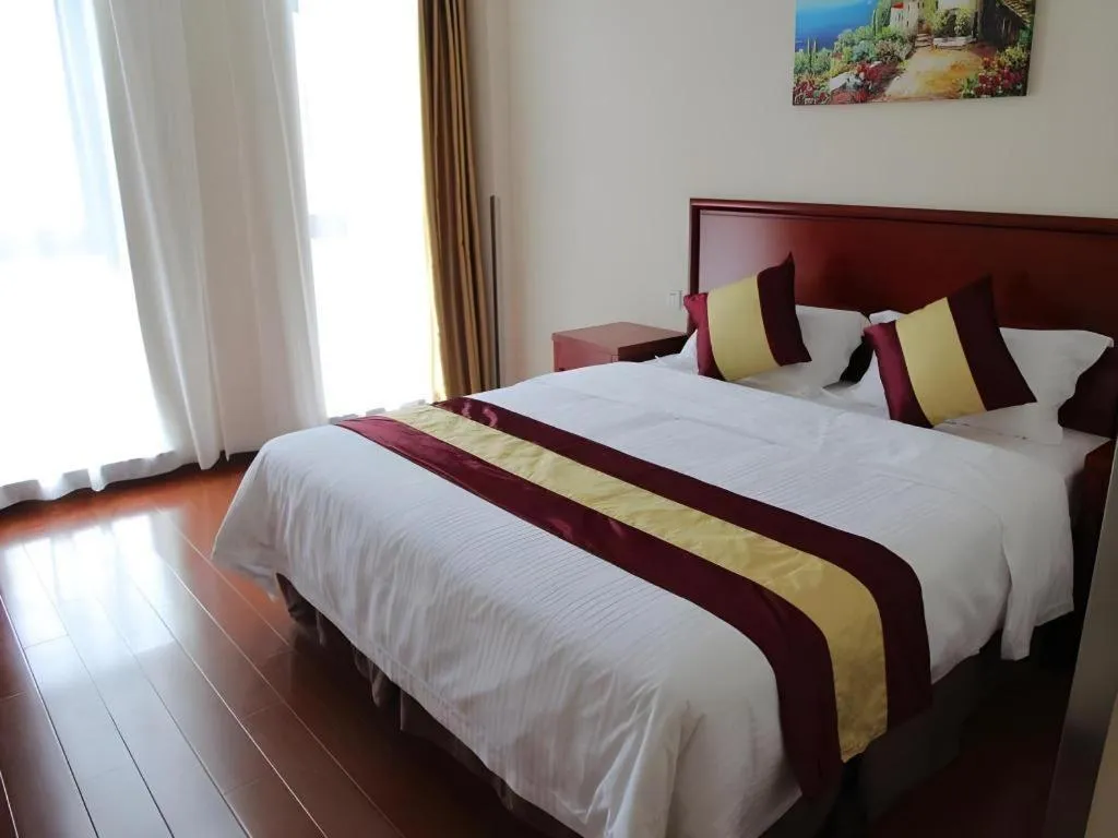 Bed in Greentree Inn Shanghai Middle Xinfu Road Huazhi Road Business Hotel