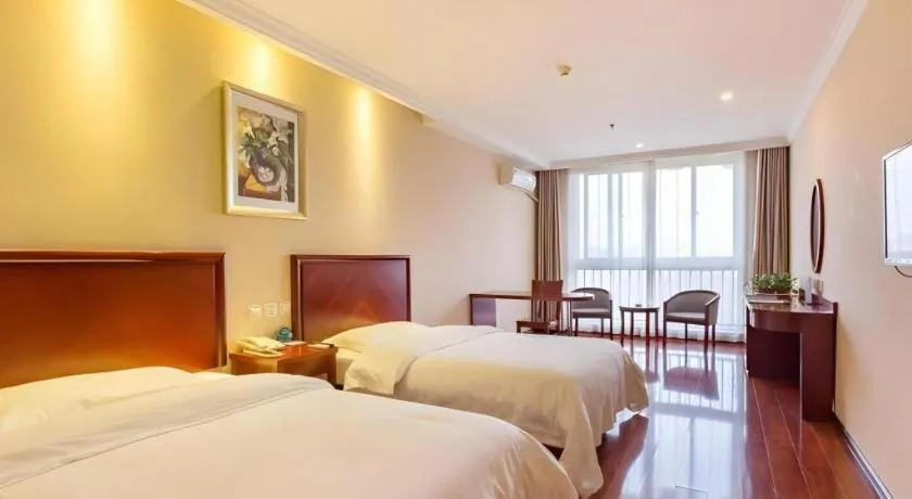 Bed in GreenTree Inn Xuzhou High Speed Railway Zhangqian Square Business Hotel