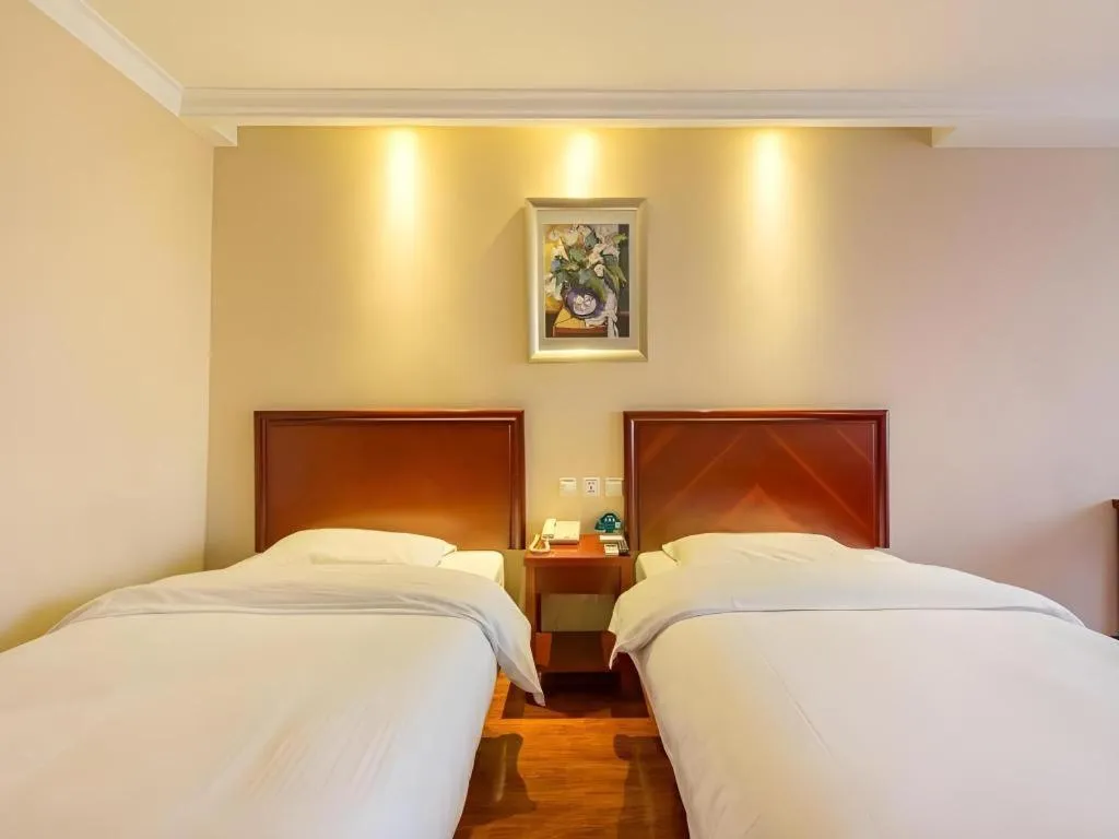 Bed in GreenTree Inn Xuzhou High Speed Railway Zhangqian Square Business Hotel