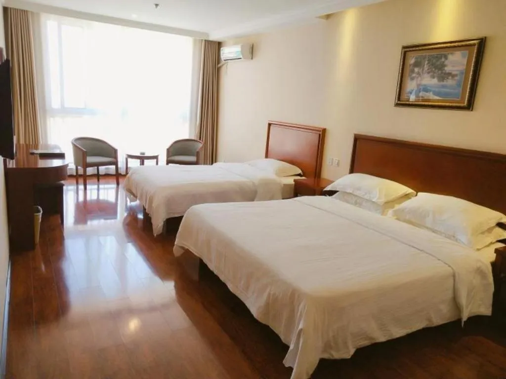 Bed in GreenTree Inn Xuzhou High Speed Railway Zhangqian Square Business Hotel