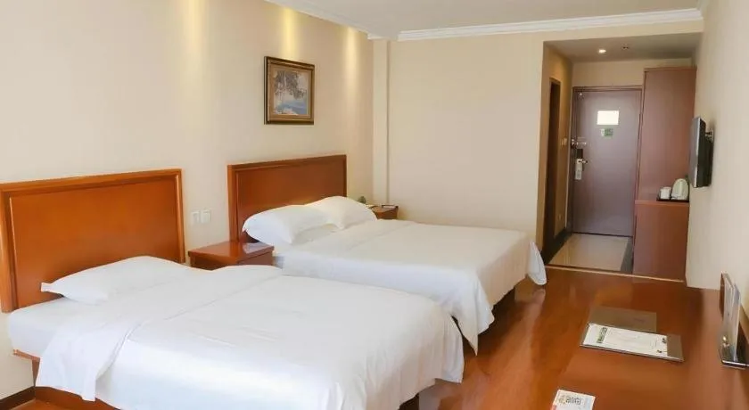 Bed in GreenTree Inn Xuzhou High Speed Railway Zhangqian Square Business Hotel
