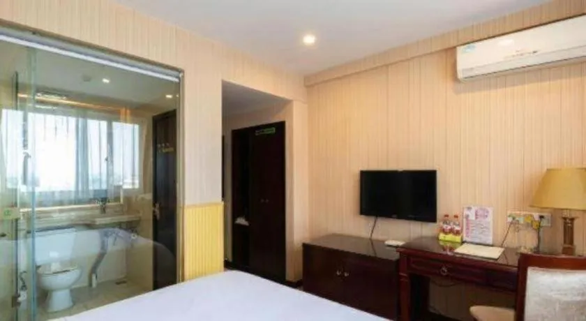 Bed in Vienna Hotel Yangzhou Yangzhou Slender West Lake Wenchangge