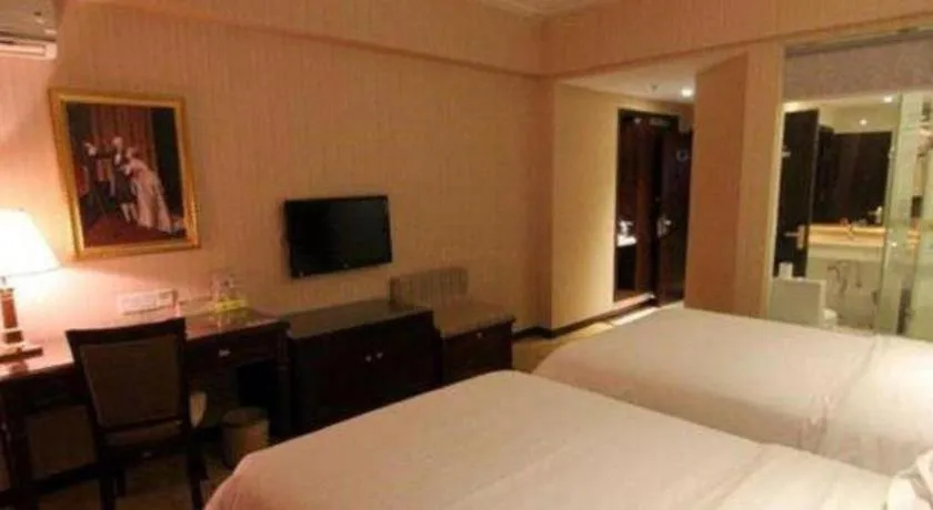 Bed in Vienna Hotel Yangzhou Yangzhou Slender West Lake Wenchangge