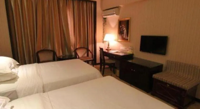 Bed in Vienna Hotel Yangzhou Yangzhou Slender West Lake Wenchangge