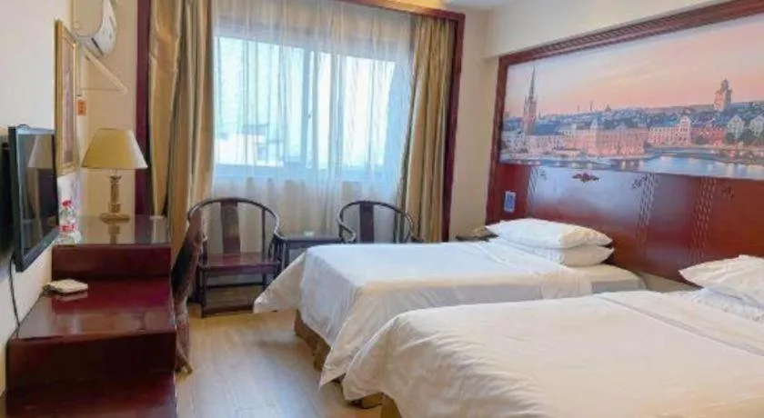 Bed in Vienna Hotel Yangzhou Yangzhou Slender West Lake Wenchangge