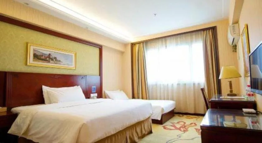 Bed in Vienna Hotel Yangzhou Yangzhou Slender West Lake Wenchangge