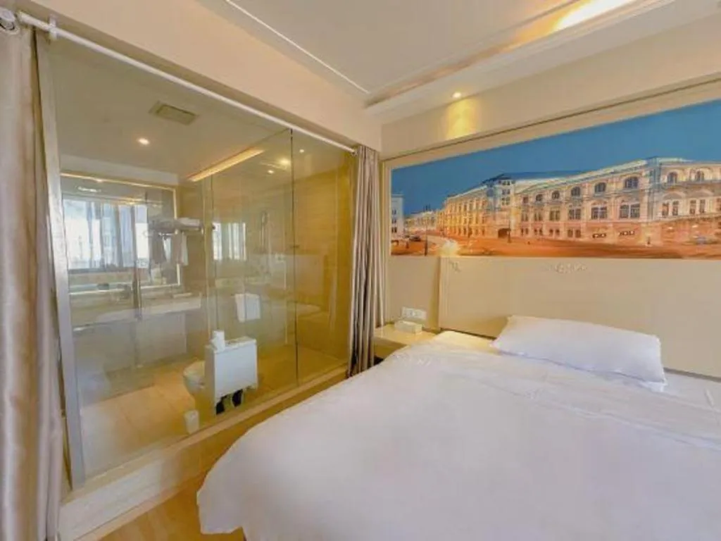 Bed in Vienna Hotel Yangzhou Yangzhou Slender West Lake Wenchangge