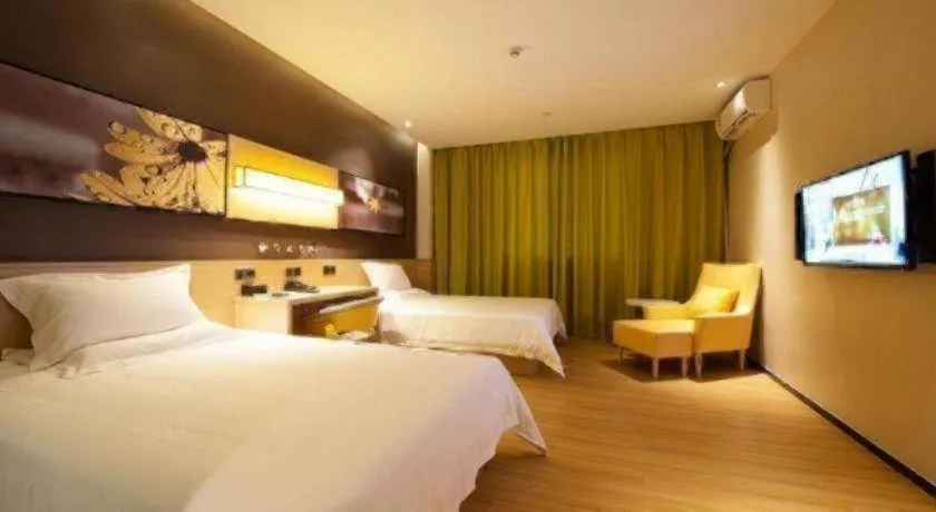 Bed in IU Hotel Guangzhou Taihe Square Branch