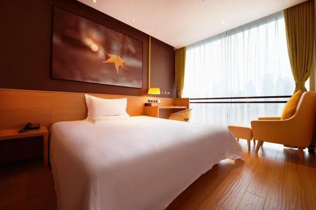 Bed in IU Hotel Guangzhou Taihe Square Branch