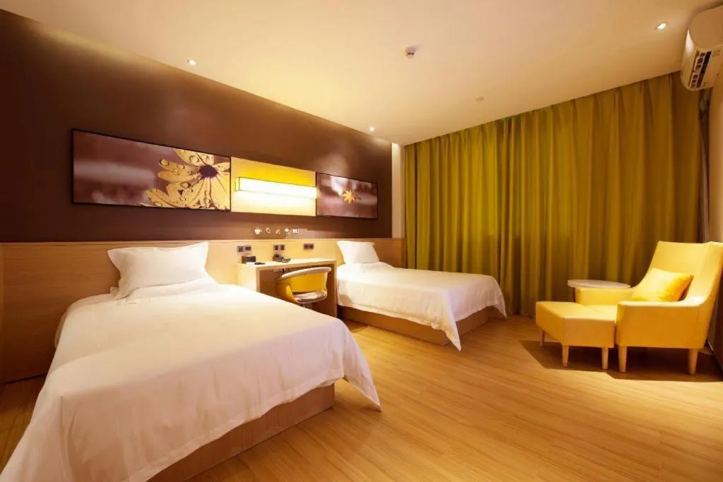 Bed in IU Hotel Guangzhou Taihe Square Branch