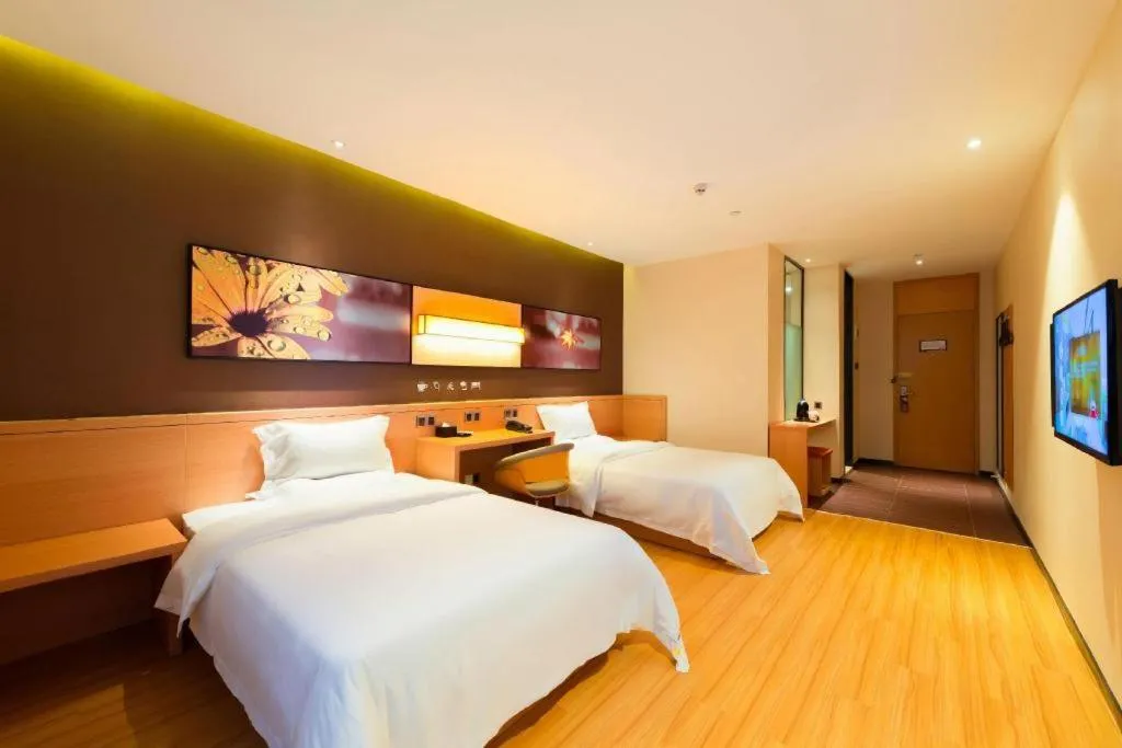 Bed in IU Hotel Guangzhou Taihe Square Branch