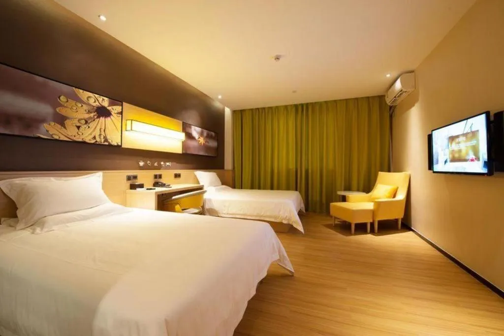 Bed in IU Hotel Guangzhou Taihe Square Branch