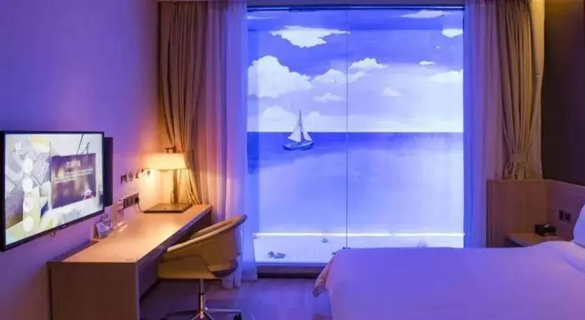 Bed in IU Hotel Guangzhou Taihe Square Branch Bed in IU Hotel Guangzhou Taihe Square Branch