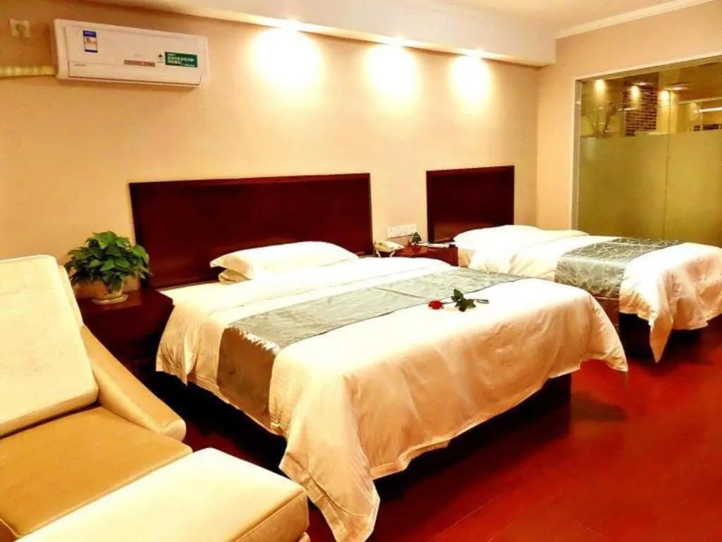 Bed in GreenTree Inn JinDeZhen People Square Taoxichuan Wenchuang Street