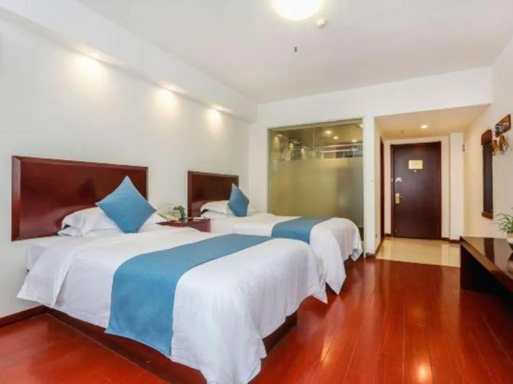 Bed in GreenTree Inn JinDeZhen People Square Taoxichuan Wenchuang Street