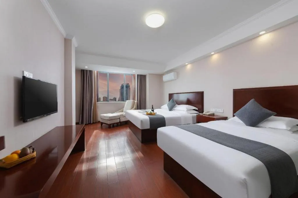 Bed in GreenTree Inn JinDeZhen People Square Taoxichuan Wenchuang Street