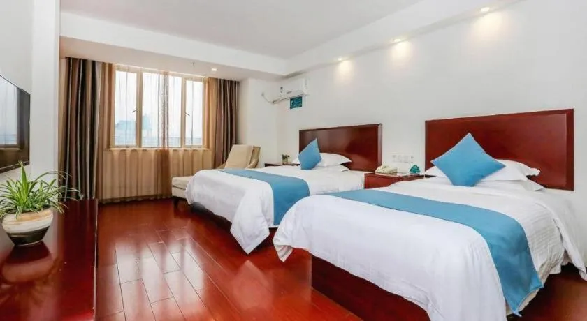 Bed in GreenTree Inn JinDeZhen People Square Taoxichuan Wenchuang Street