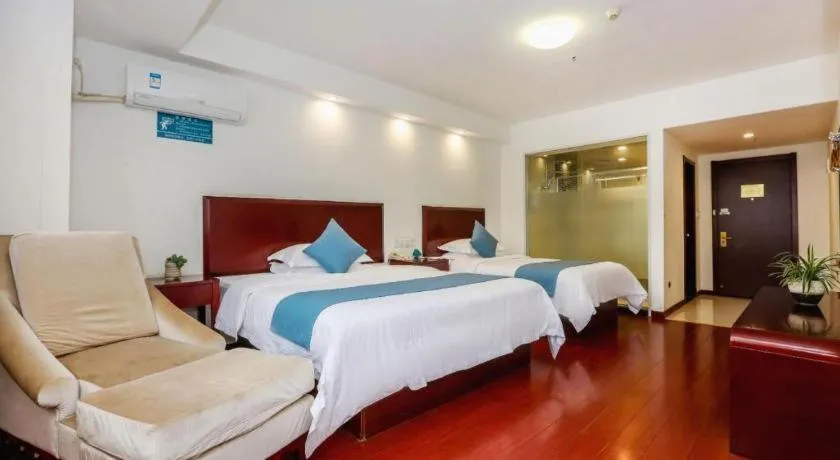 Bed in GreenTree Inn JinDeZhen People Square Taoxichuan Wenchuang Street