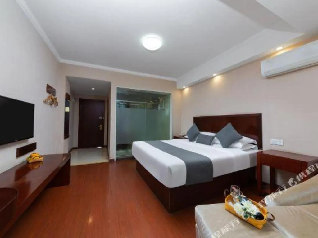 Bed in GreenTree Inn JinDeZhen People Square Taoxichuan Wenchuang Street