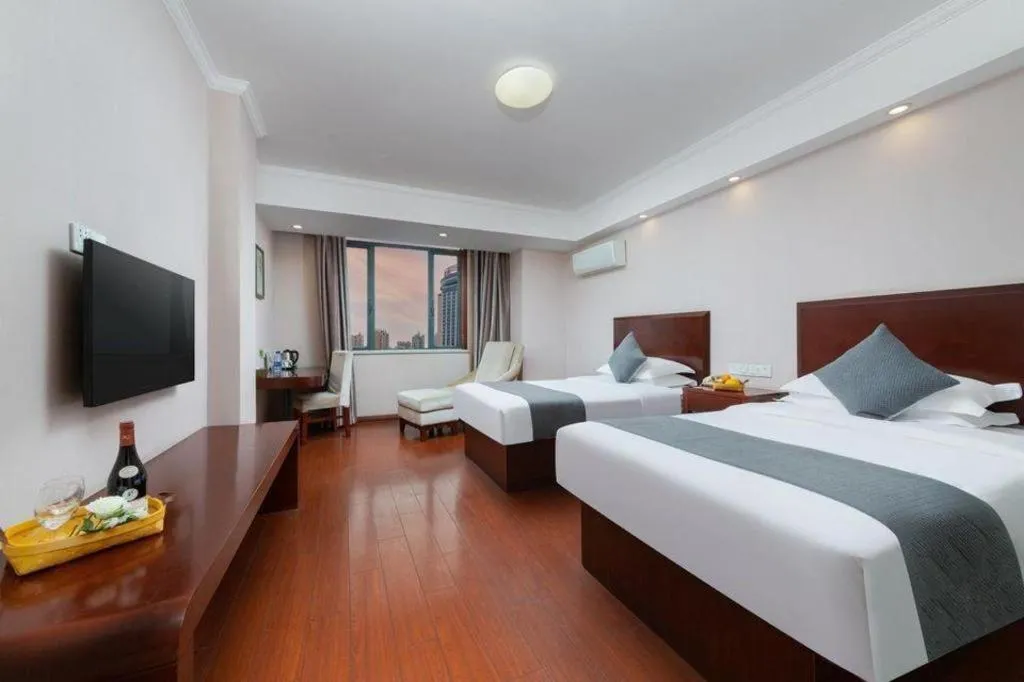 Bed in GreenTree Inn JinDeZhen People Square Taoxichuan Wenchuang Street