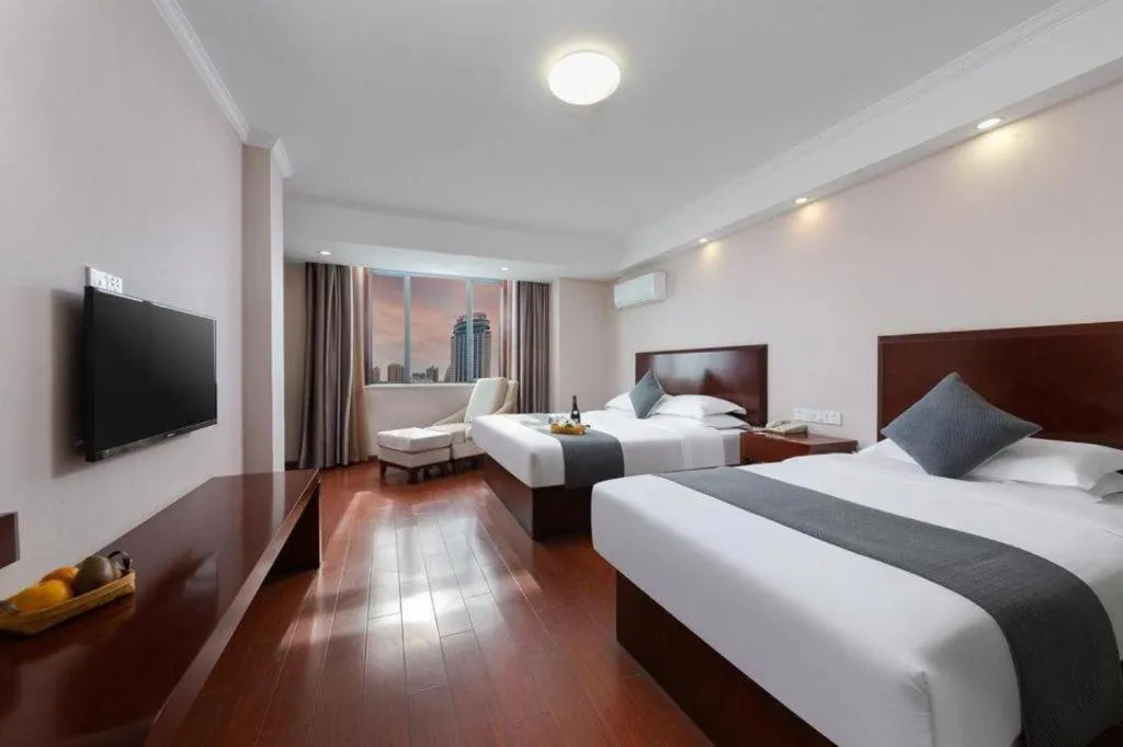 Bed in GreenTree Inn JinDeZhen People Square Taoxichuan Wenchuang Street