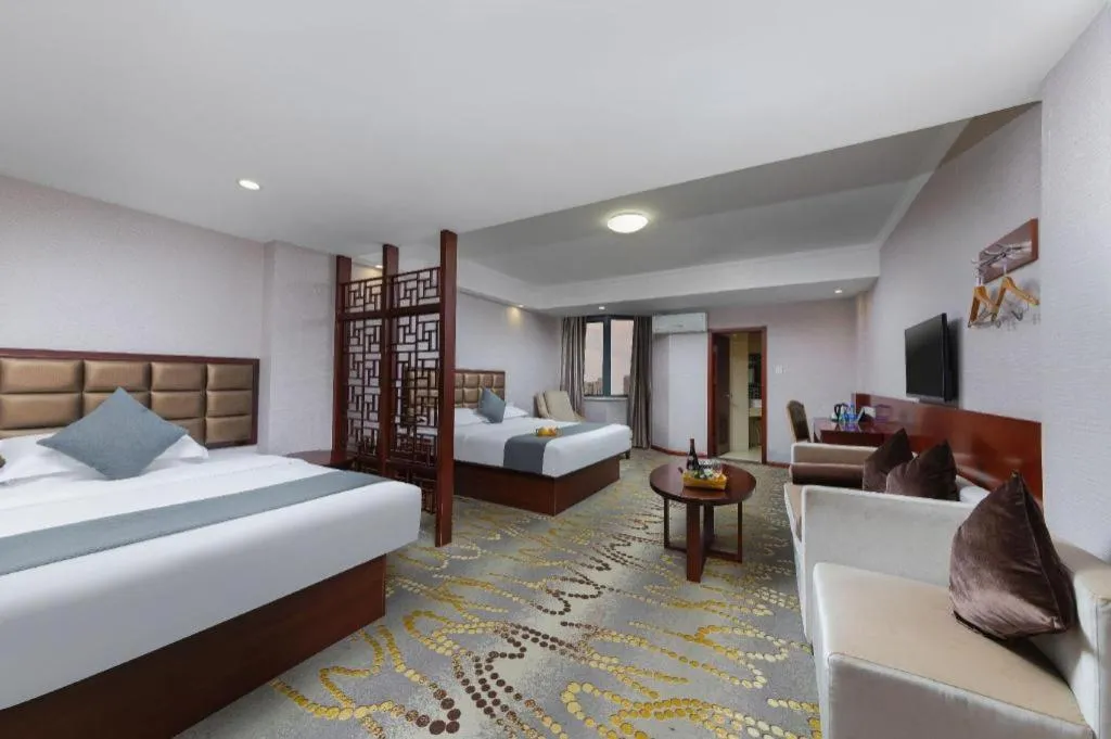 Bed in GreenTree Inn JinDeZhen People Square Taoxichuan Wenchuang Street
