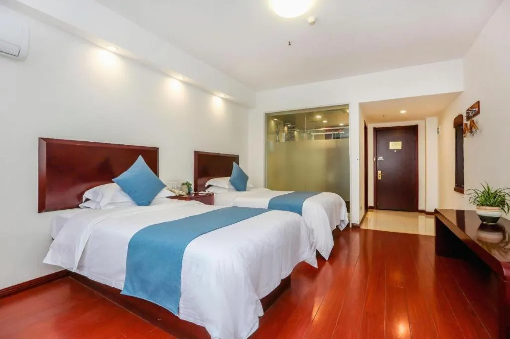 Bed in GreenTree Inn JinDeZhen People Square Taoxichuan Wenchuang Street
