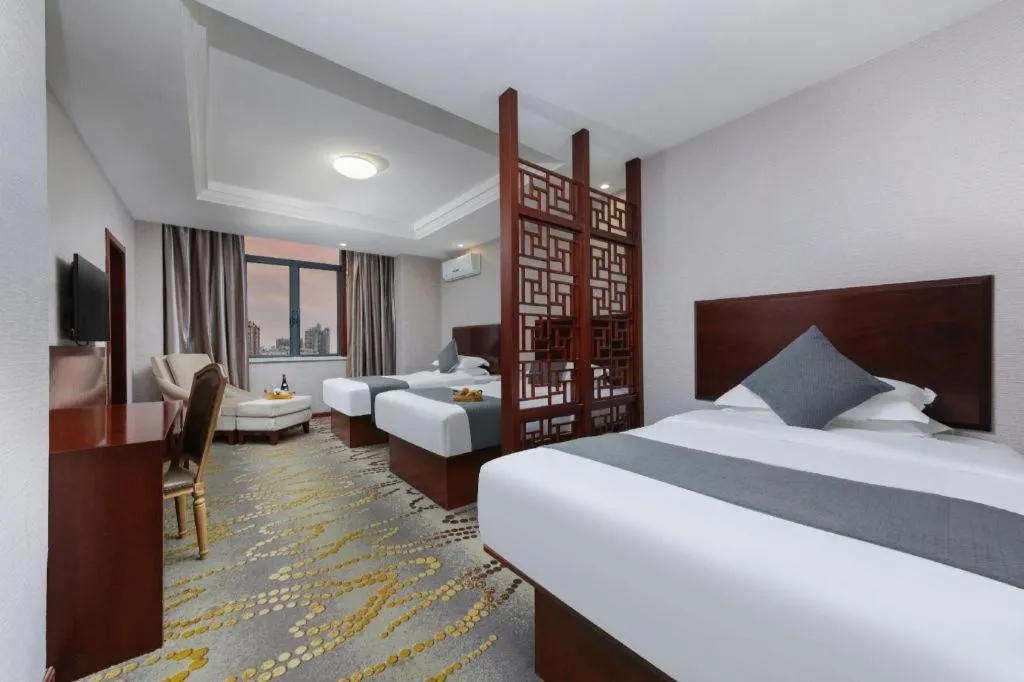 Bed in GreenTree Inn JinDeZhen People Square Taoxichuan Wenchuang Street