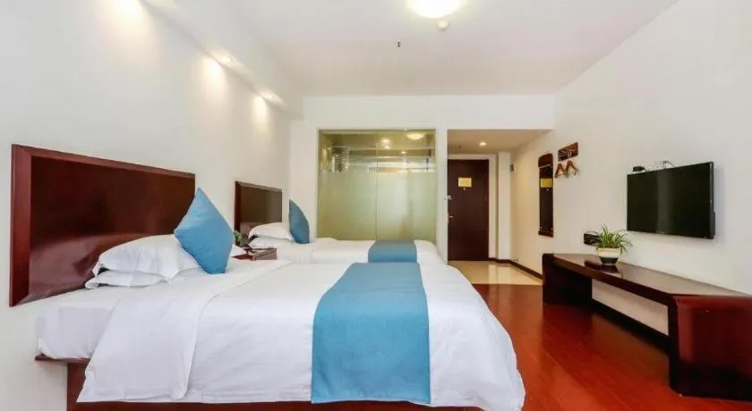 Bed in GreenTree Inn JinDeZhen People Square Taoxichuan Wenchuang Street