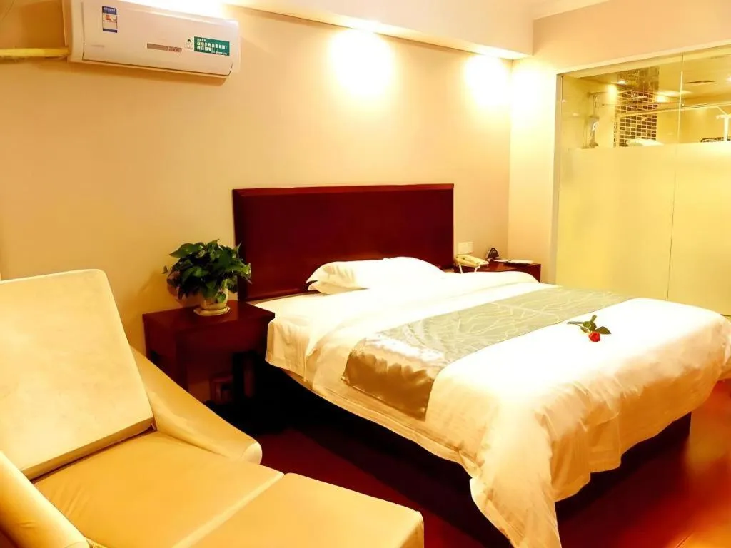 Bed in GreenTree Inn JinDeZhen People Square Taoxichuan Wenchuang Street