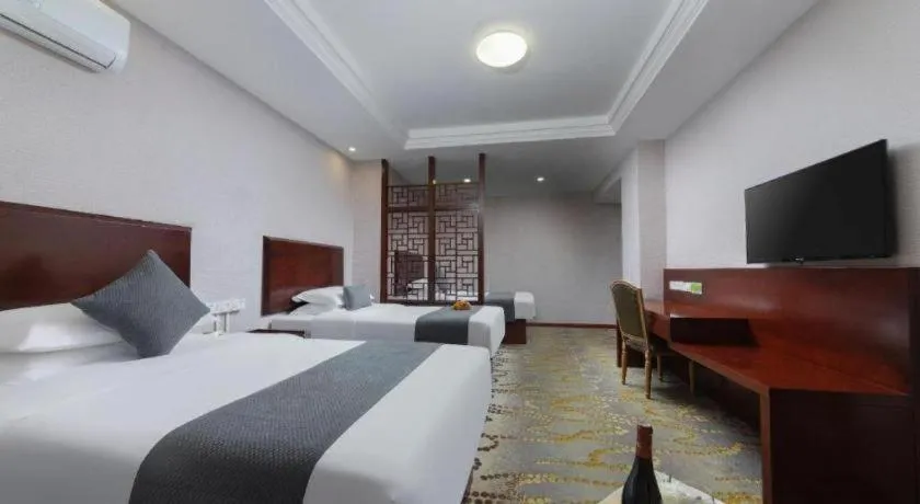 Bed in GreenTree Inn JinDeZhen People Square Taoxichuan Wenchuang Street
