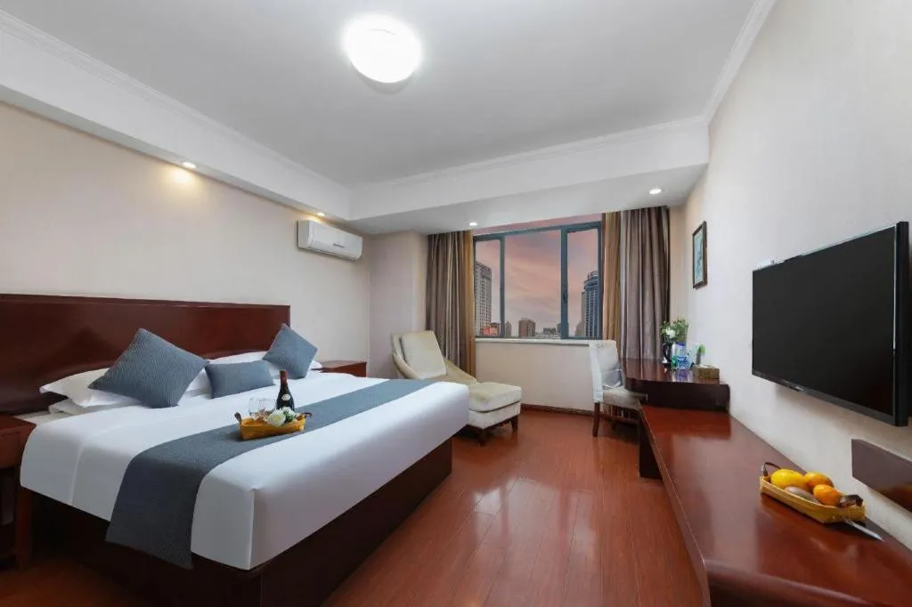 Bed in GreenTree Inn JinDeZhen People Square Taoxichuan Wenchuang Street