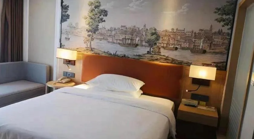 Bed in Vienna Hotel Jiangsu Danyang Railway Station