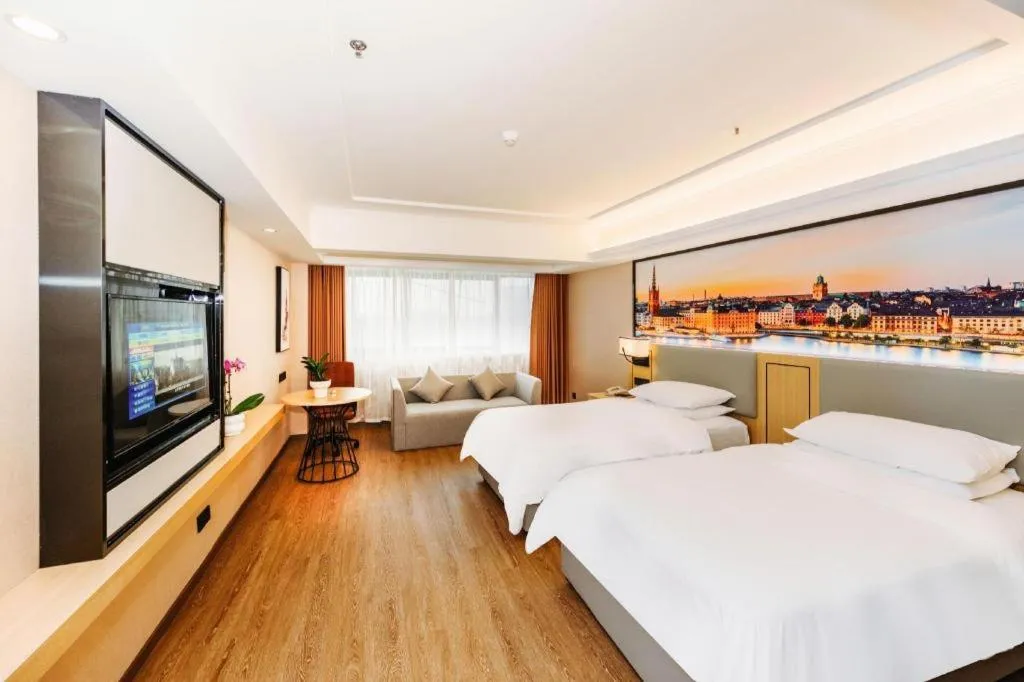 Bed in Vienna Hotel Yangzhou Outlets Plaza He Garden