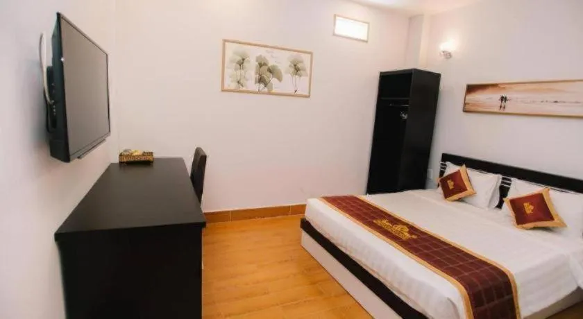 Bed in Thinh Gia Phat Hotel Hoang Hoa Tham