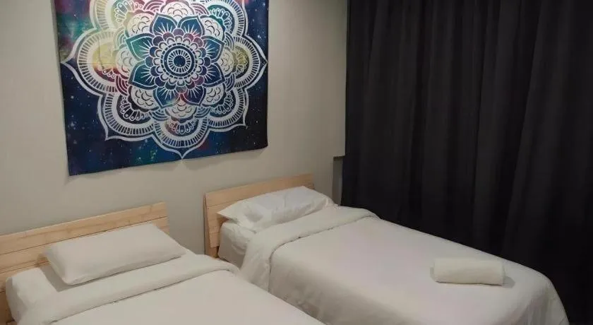 Bed in De Chukai Hotel