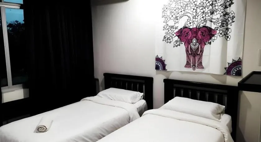 Bed in De Chukai Hotel