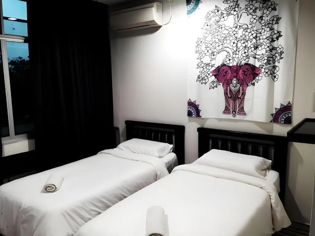 Bed in De Chukai Hotel