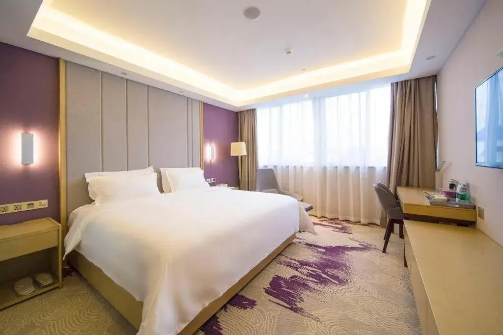 Bed in Lavande Hotel Yangzhou Railway Station Jiangwang RT-Mart Bed in Lavande Hotel Yangzhou Railway Station Jiangwang RT-Mart