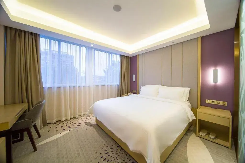 Bed in Lavande Hotel Yangzhou Railway Station Jiangwang RT-Mart Bed in Lavande Hotel Yangzhou Railway Station Jiangwang RT-Mart