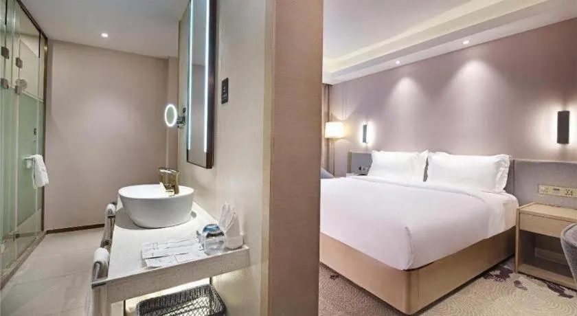 Bed in Lavande Hotel Yangzhou Railway Station Jiangwang RT-Mart