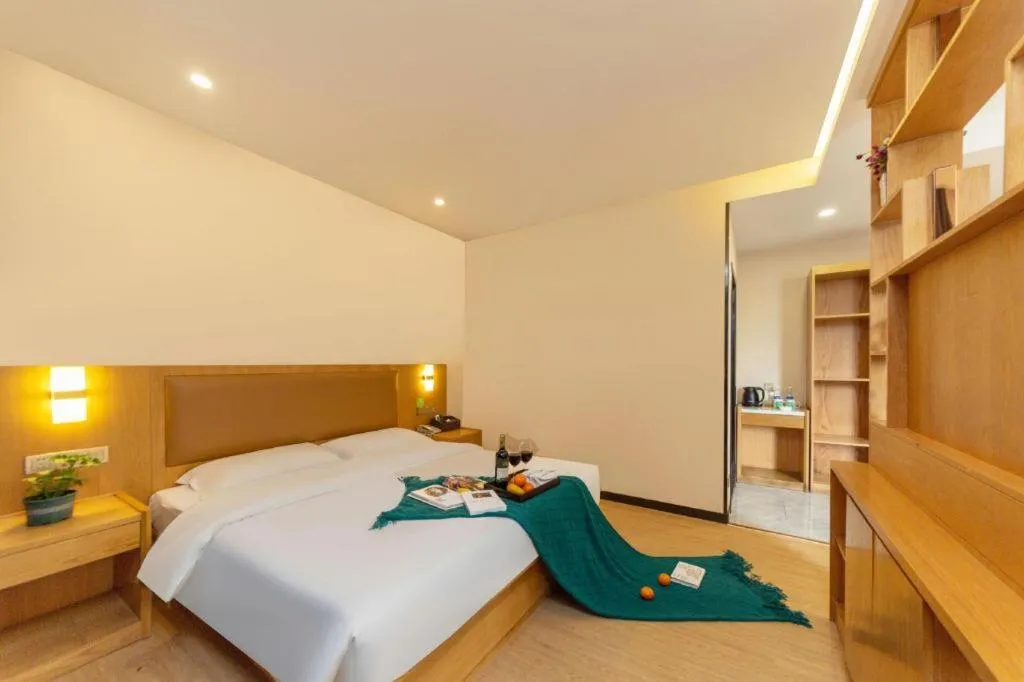 Bed in GreenTree Inn Huangshi Huahu Development Zone Daquan Road